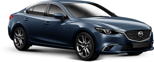 Mazda 6 в цвете stormy blue