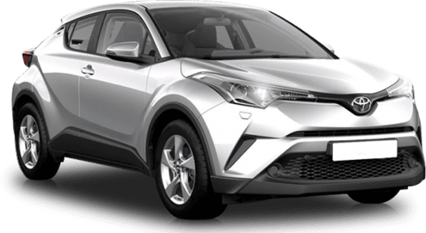 Toyota C-HR в цвете серебристый металлик (1f7)