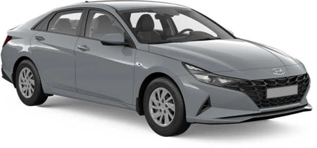 Hyundai Elantra в цвете серый electric shadow