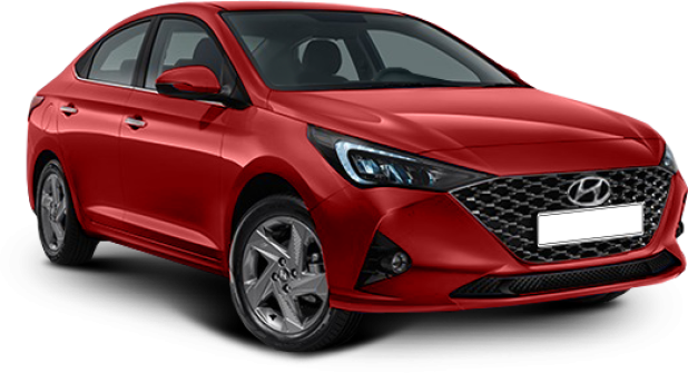 Hyundai New Solaris в цвете fiery red