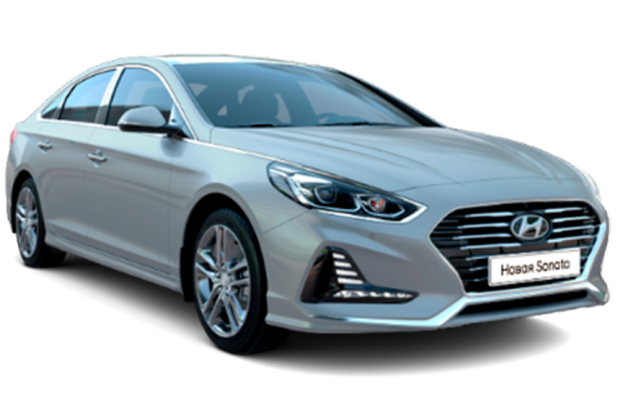 Hyundai Sonata в цвете Ion Silver Серебристый