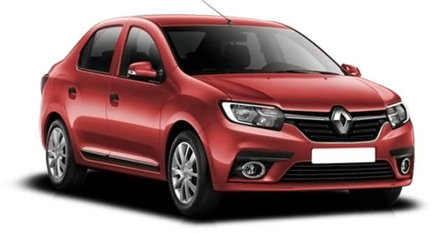 Renault Logan в цвете красный