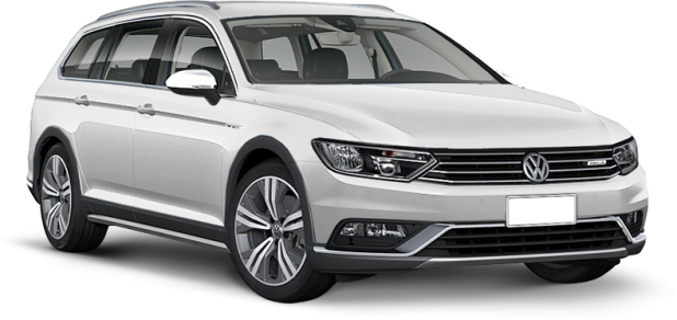 Volkswagen Passat Alltrack в цвете silver